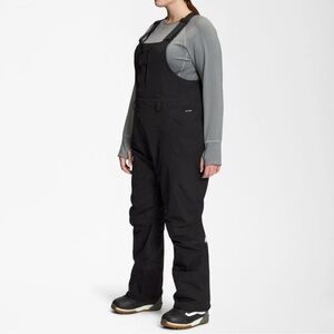 The North Face Women Plus Size 2X Long Freedom Snow Bib Snowboard Ski Black New